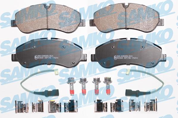 Samko 5SP1786A - Kit pastiglie freno, Freno a disco autoricambi360.it