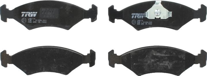 TRW GDB255 - Kit pastiglie freno, Freno a disco autoricambi360.it
