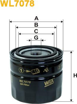 WIX Filters WL7078 - Filtro olio autoricambi360.it