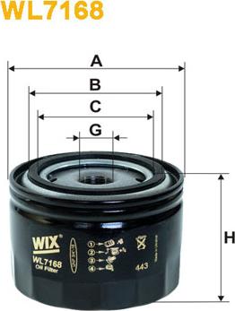 WIX Filters WL7168 - Filtro olio autoricambi360.it